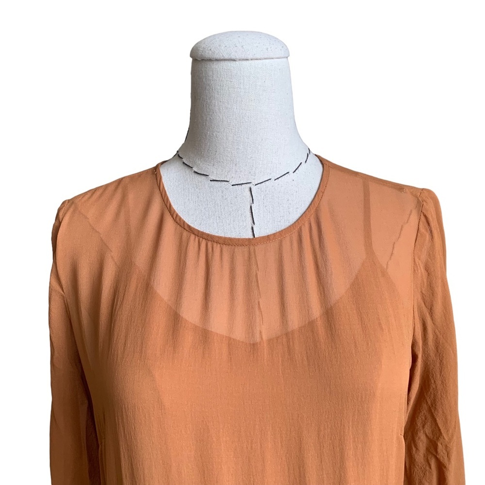Madewell x Alexa Chung Carine Silk Dress sz 0 - Picture 4 of 12